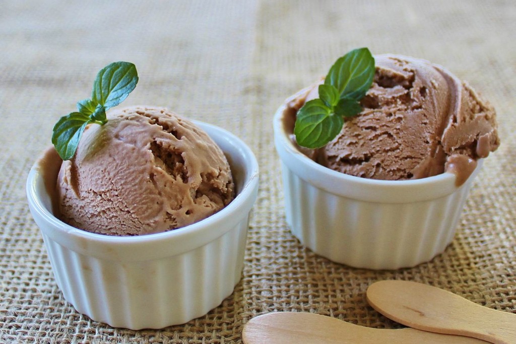 Chocolate coconut milk ice cream
