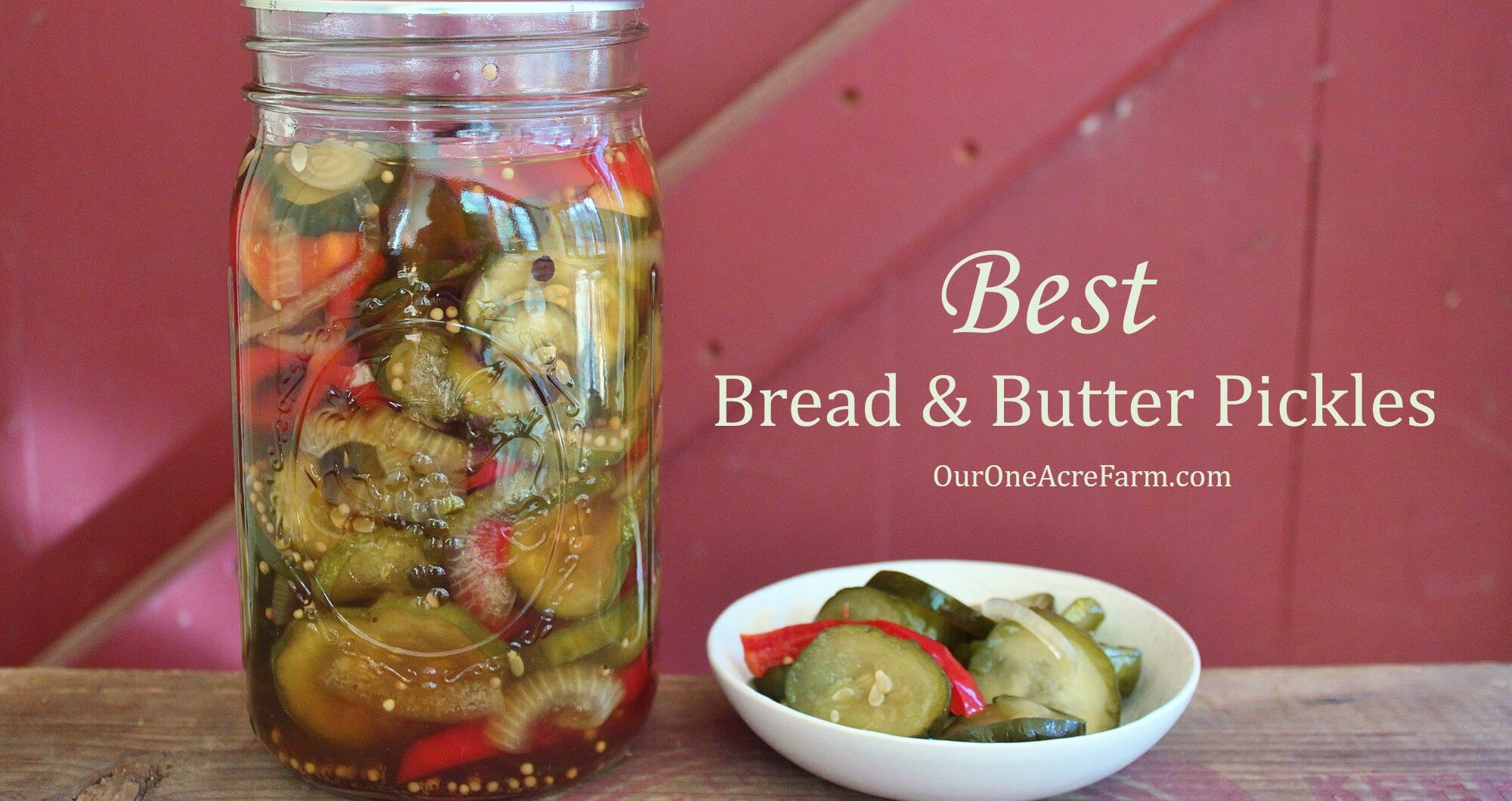 What makes these bread and butter pickles so special? Mostly it's the combination of spices, but using all brown sugar and apple cider vinegar also add to the deliciousness. My favorite way of preserving cucumbers.